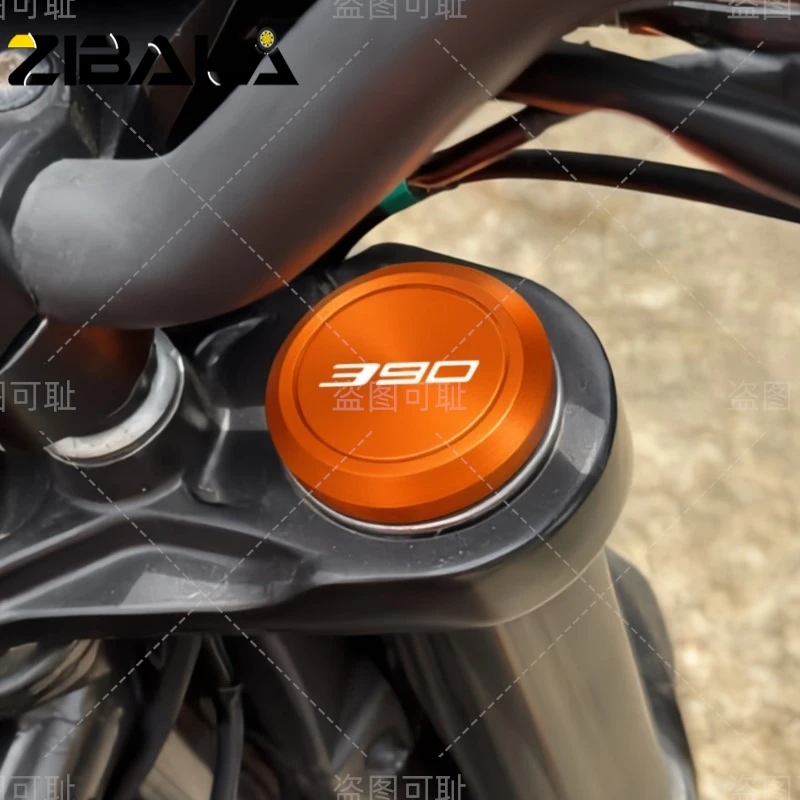 Front Fork Cover For Duke 125 Duke 200 Duke 250 390 Duke 2011-2023 RC 125 200 250 390 CNC Aluminum Fork Suspension Top Cover Cap