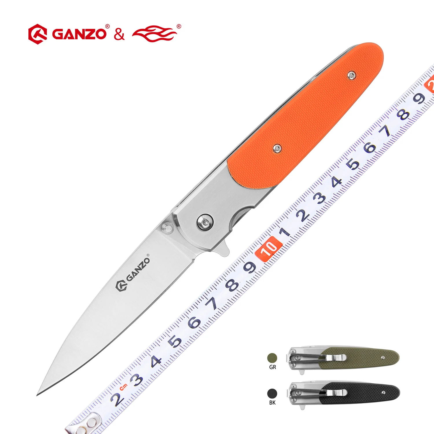 58-60HRC Ganzo G743-1 Folding Knife 440C Blade G10 Handle Survival Camping Hunting EDC Outdoor Tool