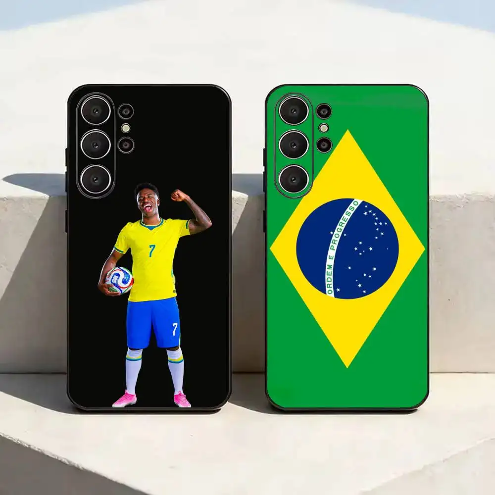 Brazilian Vinicius Phone Case Shatterproof Ultra Thin Lightweight TPU Printed Phone Case For Samsung S25