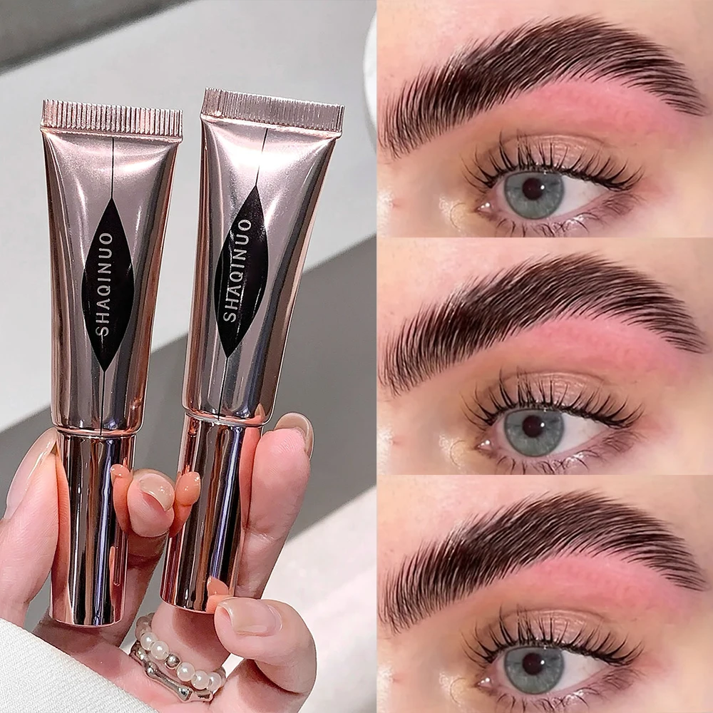 Gel para peinar cejas Fácil de dar forma y sujeción duradera, cepillo pequeño para una aplicación sin esfuerzo, de color natural para Al