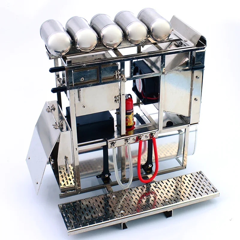 Boîte à outils de réservoir de gaz de support d'équipement de Simulation en métal pour 1/14 Tamiya RC camion SCANIA 770S VOLVO BENZ Arocs MAN TGX voiture