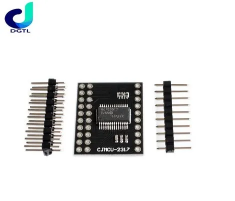 MCP23017 I2C Interface 16bit I/O Extension Module Pin Board IIC to GIPO Converter 25mA1 Drive Power Supply for Arduino and C51