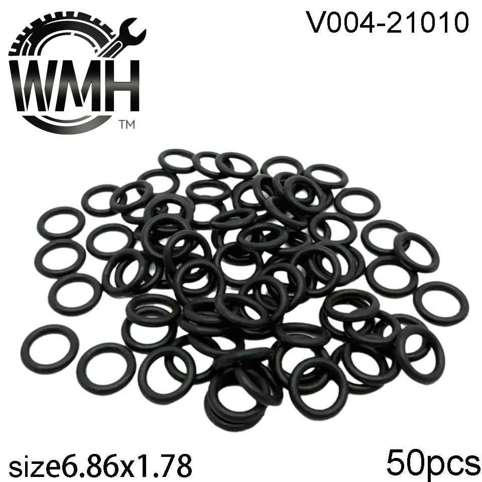 50 Stück Universal-Kraftstoffeinspritzdüsen-Reparaturset, Gummi-O-Ring 21010, Größe 6,86 x 1,78, Autozubehör