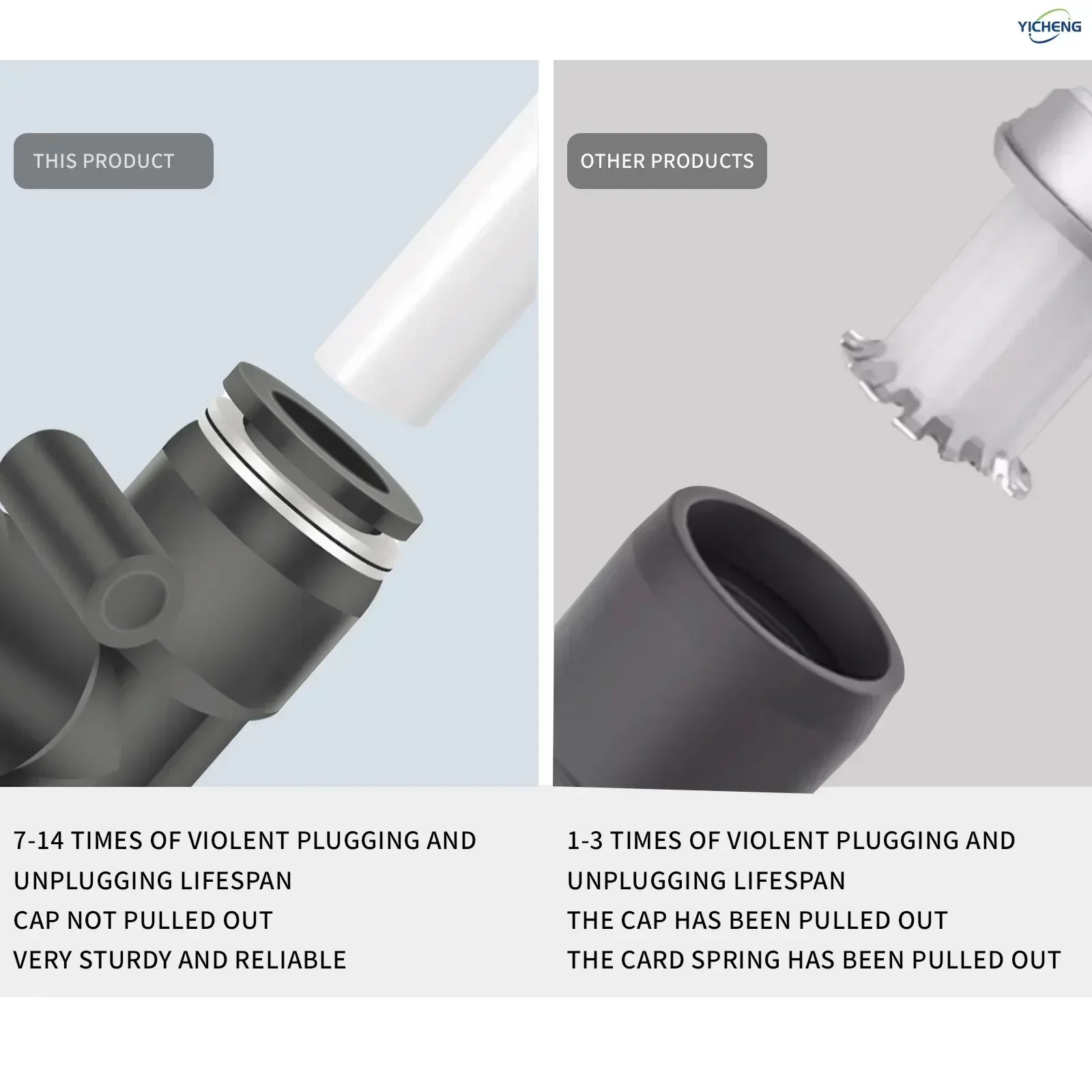 PNEUMATIC Hose Connector Multi channel 12MM Tube OD Push to Connect Tube Quick Fittings Push Lock (Pack of 10)