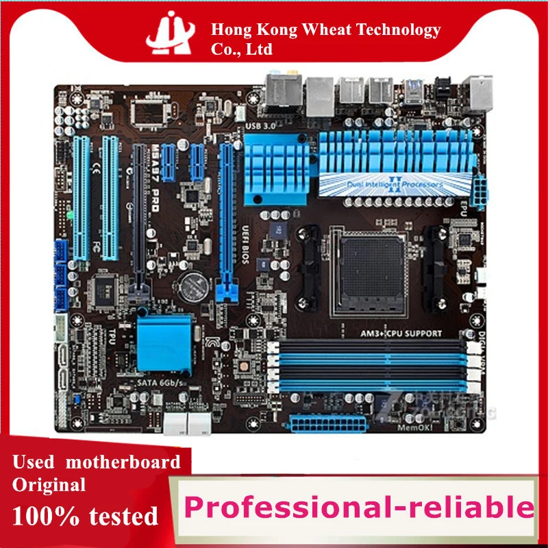

For AMD 970 M5A97 PRO motherboard Used original Socket AM3+ AM3 DDR3 32GB USB2.0 USB3.0 SATA3 Desktop Mainboard