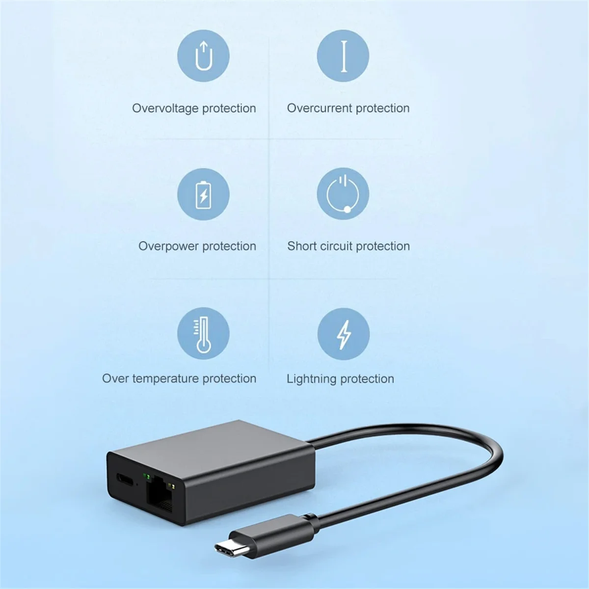 محول USB C إلى إيثرنت لتلفزيون جوجل ، قفص الاتهام 4K ، دعم التوصيل والتشغيل ، شحن PD