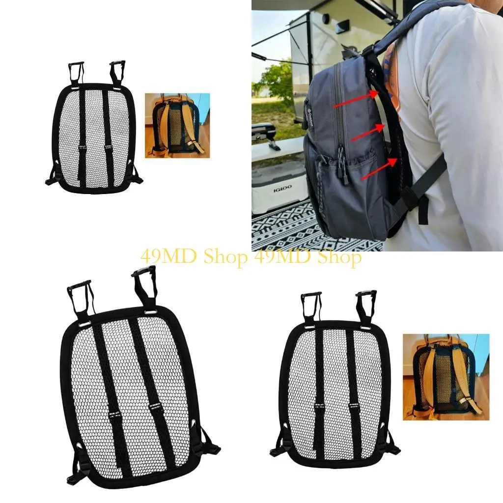 49MD Hiking Backpack Back Pad with Side Closures and Breathable Mesh Layer