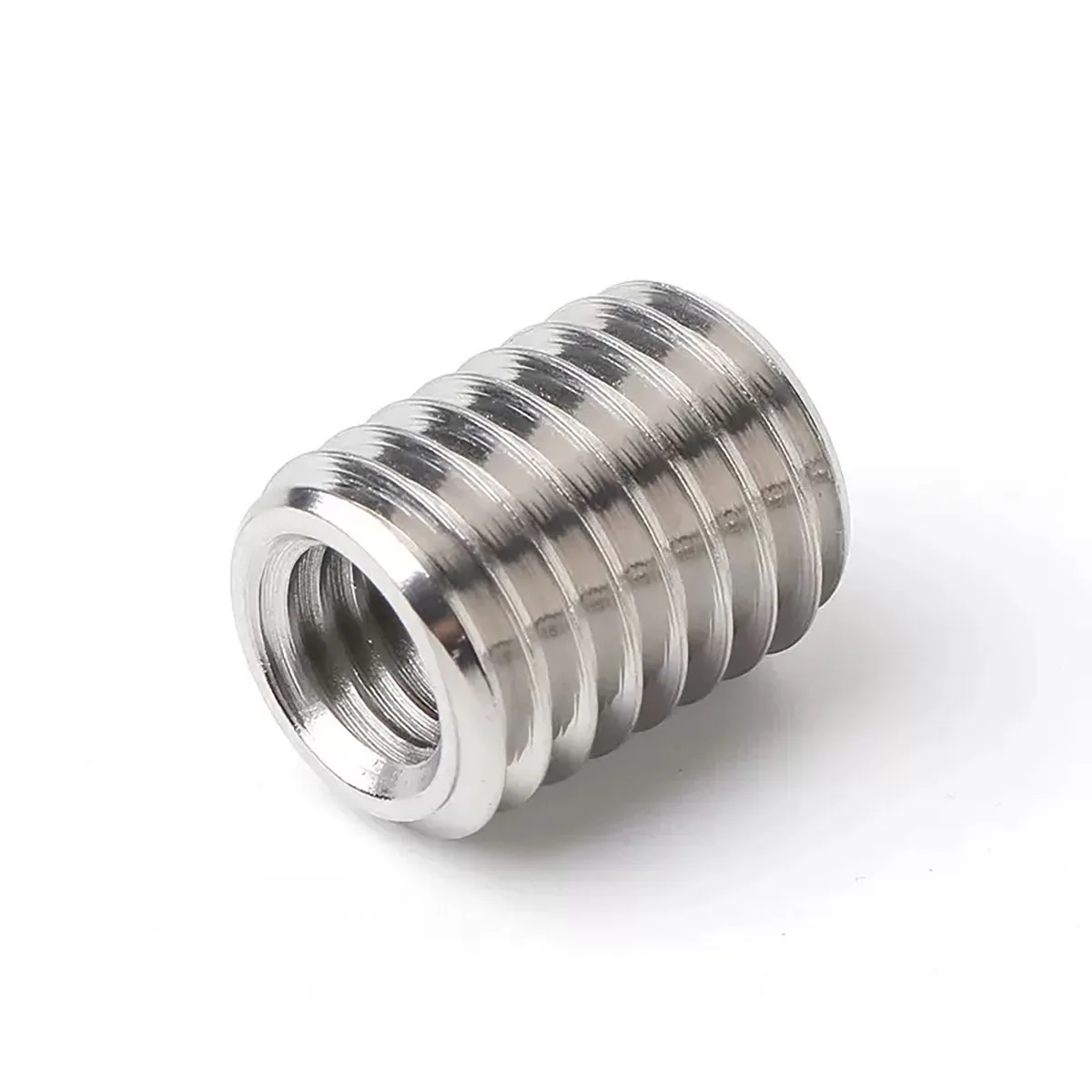 304 Stainless Steel Internal And External Thread No Groove Nut / Thread Sheath M3M4M5M8M10M12M16