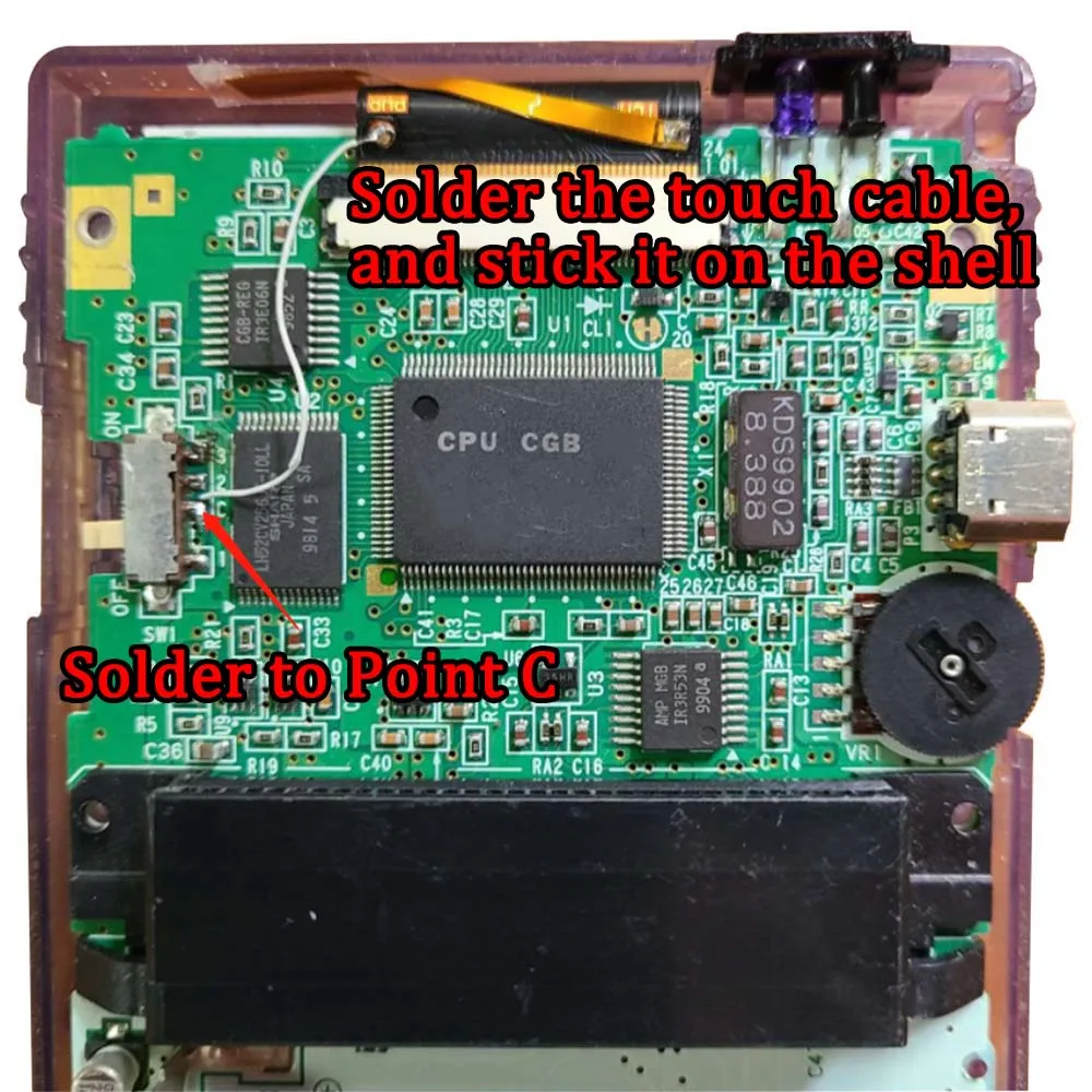 Pieza de pantalla LCD prelaminada IPS V3 2021, Cable de cinta de repuesto para FunnyPlaying GBC, retroiluminación, resaltado, Kits LCD IPS