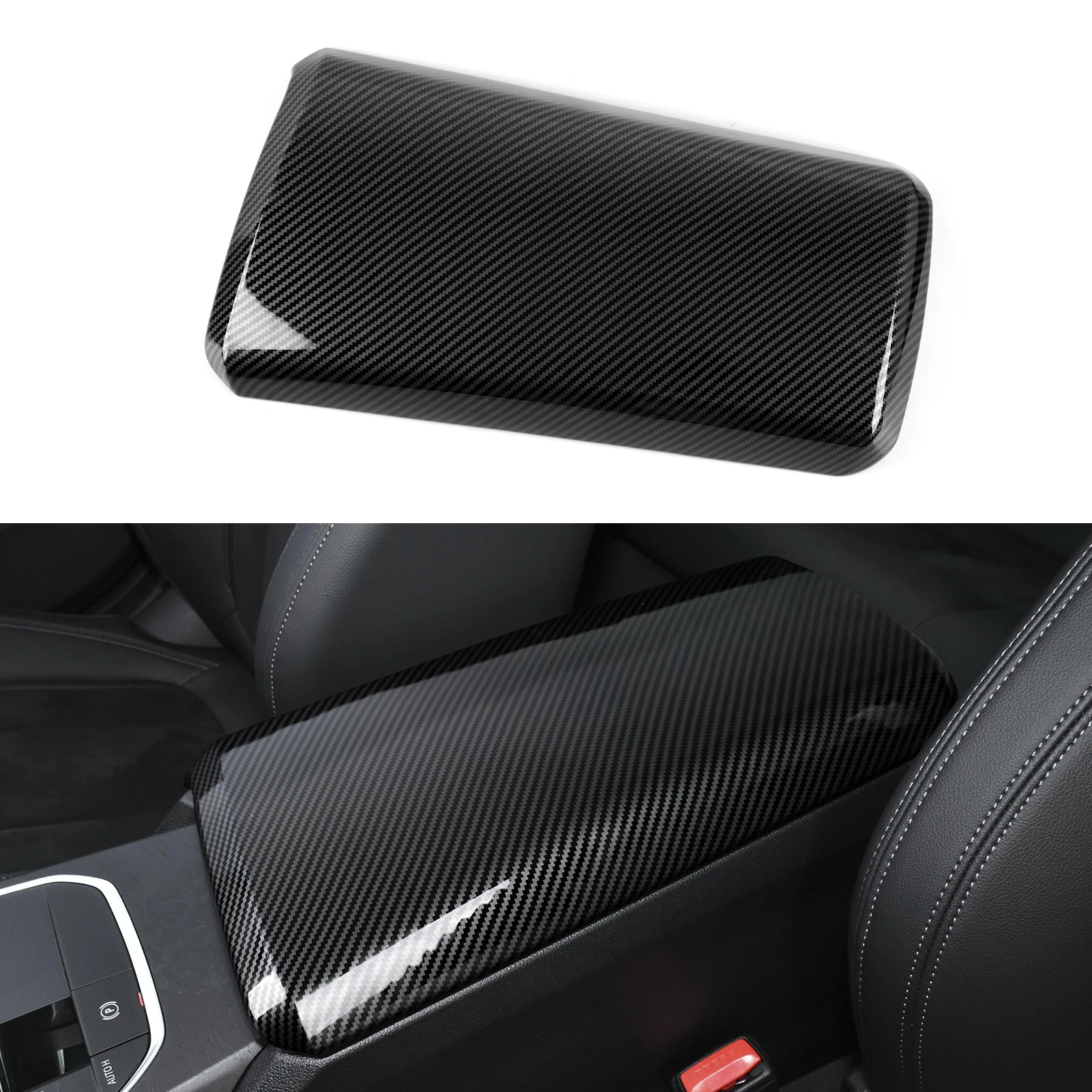 

For BMW G20 G22 G23 G26 2019-2022 Interior Accessories Car Armrest Cover Lid ABS Carbon Fiber Color Center Console Storage Box