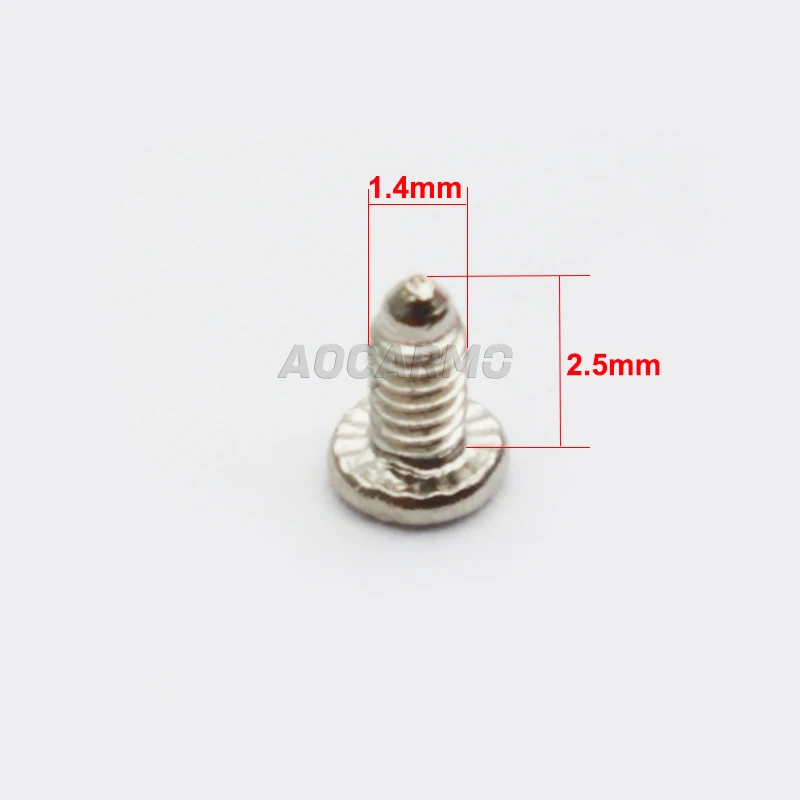 Aocarmo 100Pcs/Lot Replacement 1.4*2.5mm Inside Motherboard Frame Screw For Samsung Galaxy S6 S7 Edge Plus S6+ image 2