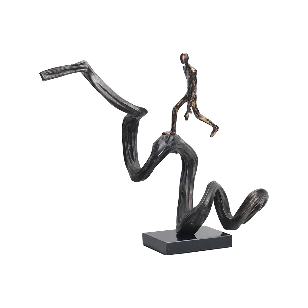 for Factory Wholesale Luxury Home Decoration Elegant Creative Style Sculpture Art Climbing Man Unique Home Decor Items Hotel