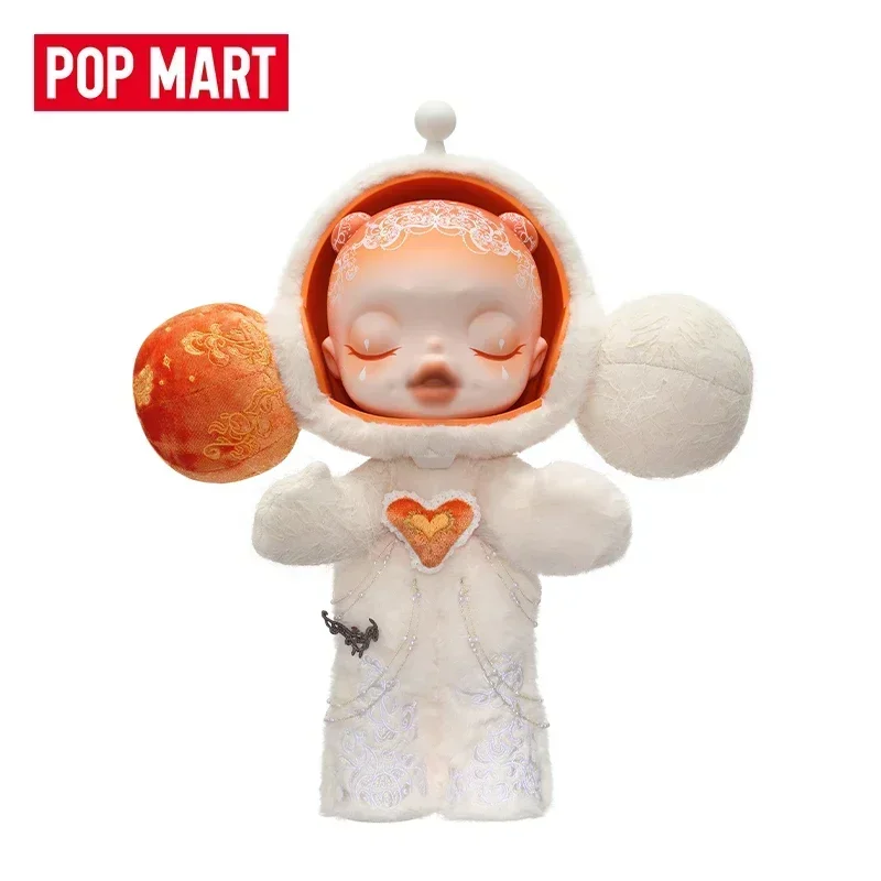 

POP MART MEGA SKULLPANDA 400% White Moon Series Ornaments Figurines Home Decor Desktop Model Dolls Gilrs Gift