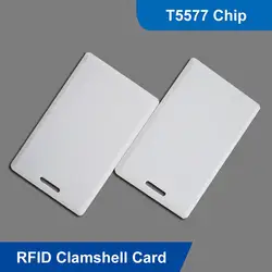 Smart Access Control Card 125Khz T5577 RFID Pure White Blank Label Read Write Program Clone Cards Copy Rewritable Duplicate Key