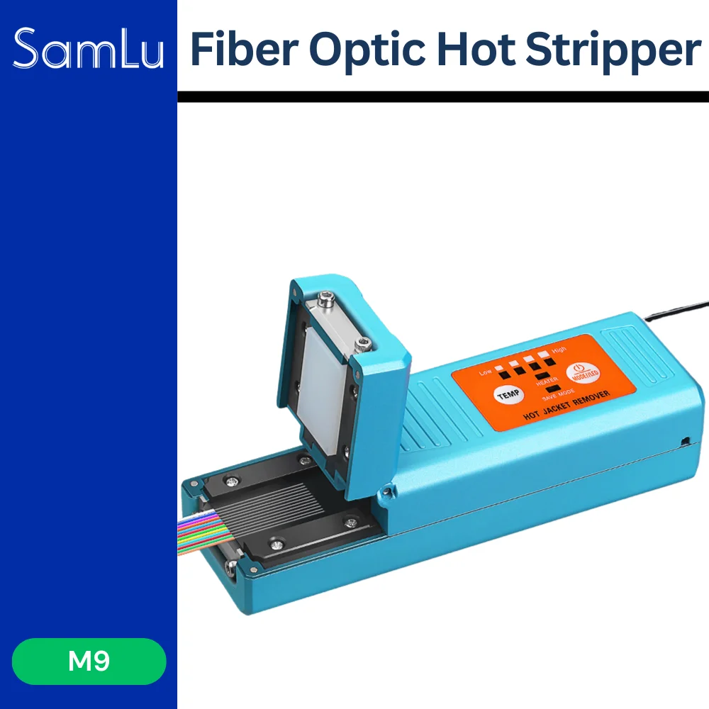 Clamp Type Heat YYS-M9 Stripper Can Strip Pigtail/Fiber/Striped Cable 1-48 Core Fiber Optic Stripping Tool 3500Mah Lithium
