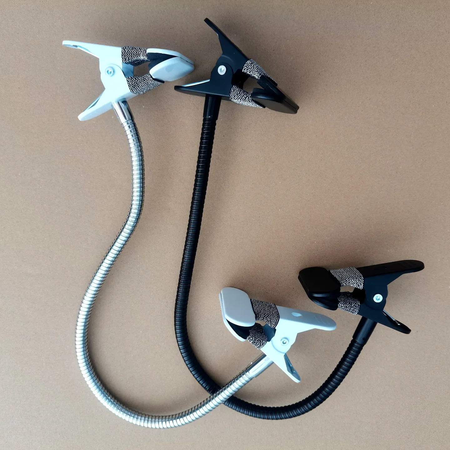 Gooseneck Clamp Flexible Metal Hose Double Ended Iron Clamp Holder 12mm Adjustable Spring Clamp Work Light Mount 29 39 49 59cm