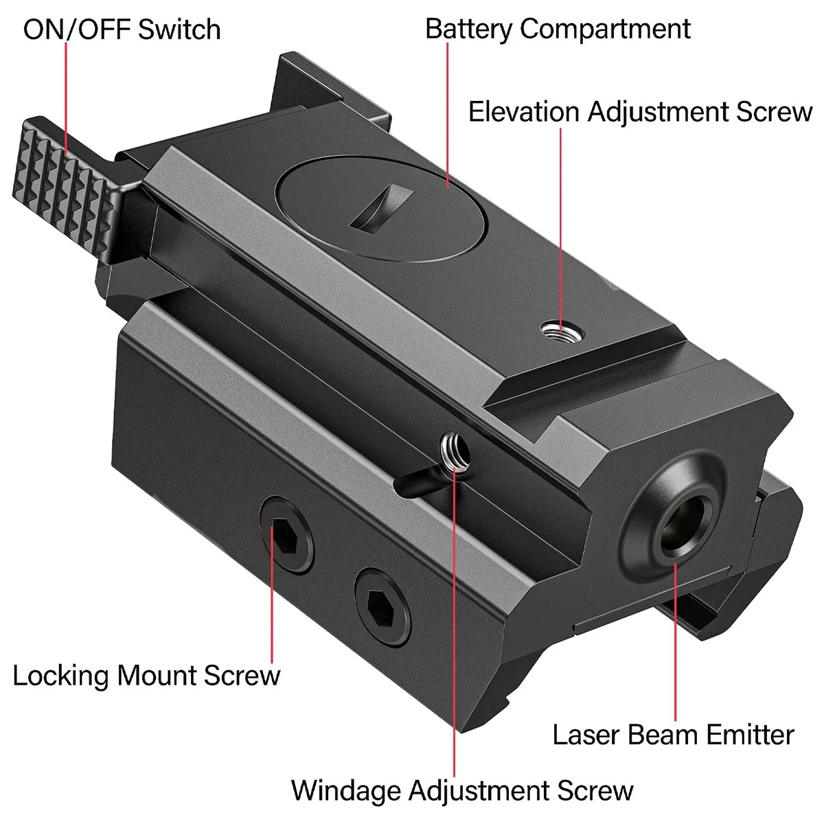 Tactical Red Green Dot Laser Sight Pointer Fit 11mm 20mm Picatinny Rail Remote Switch For Rifle Airsoft Pistol Glock 17 19 22