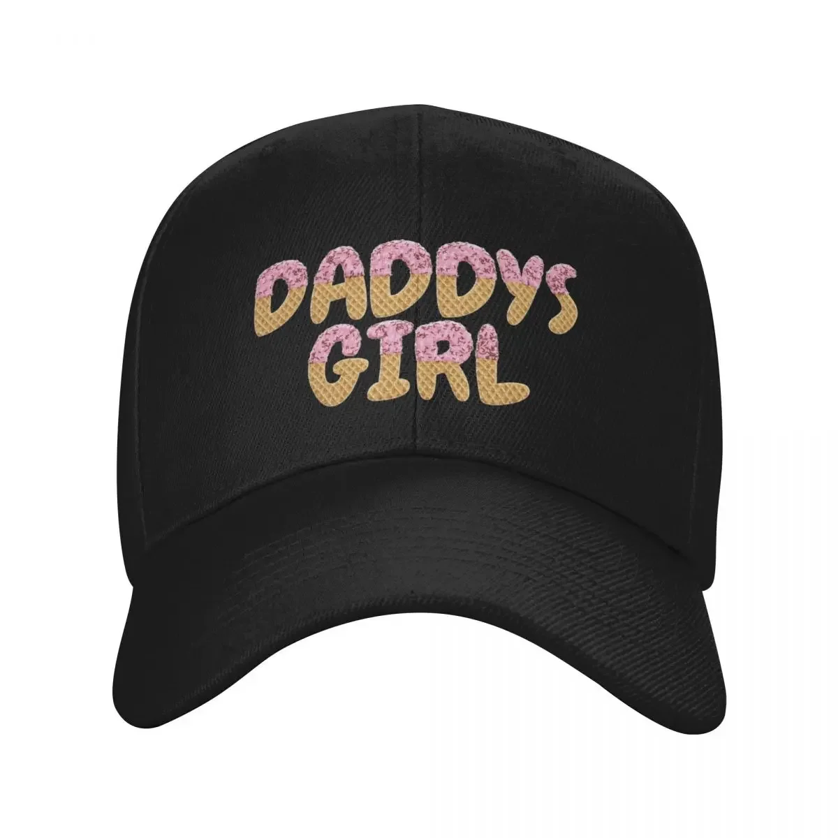 Daddy's Girl Ice Cream Waffle Cone DDLG Black Baseball Cap Trucker Hat hats on offer funny hat Trucker Hats For Men Women's