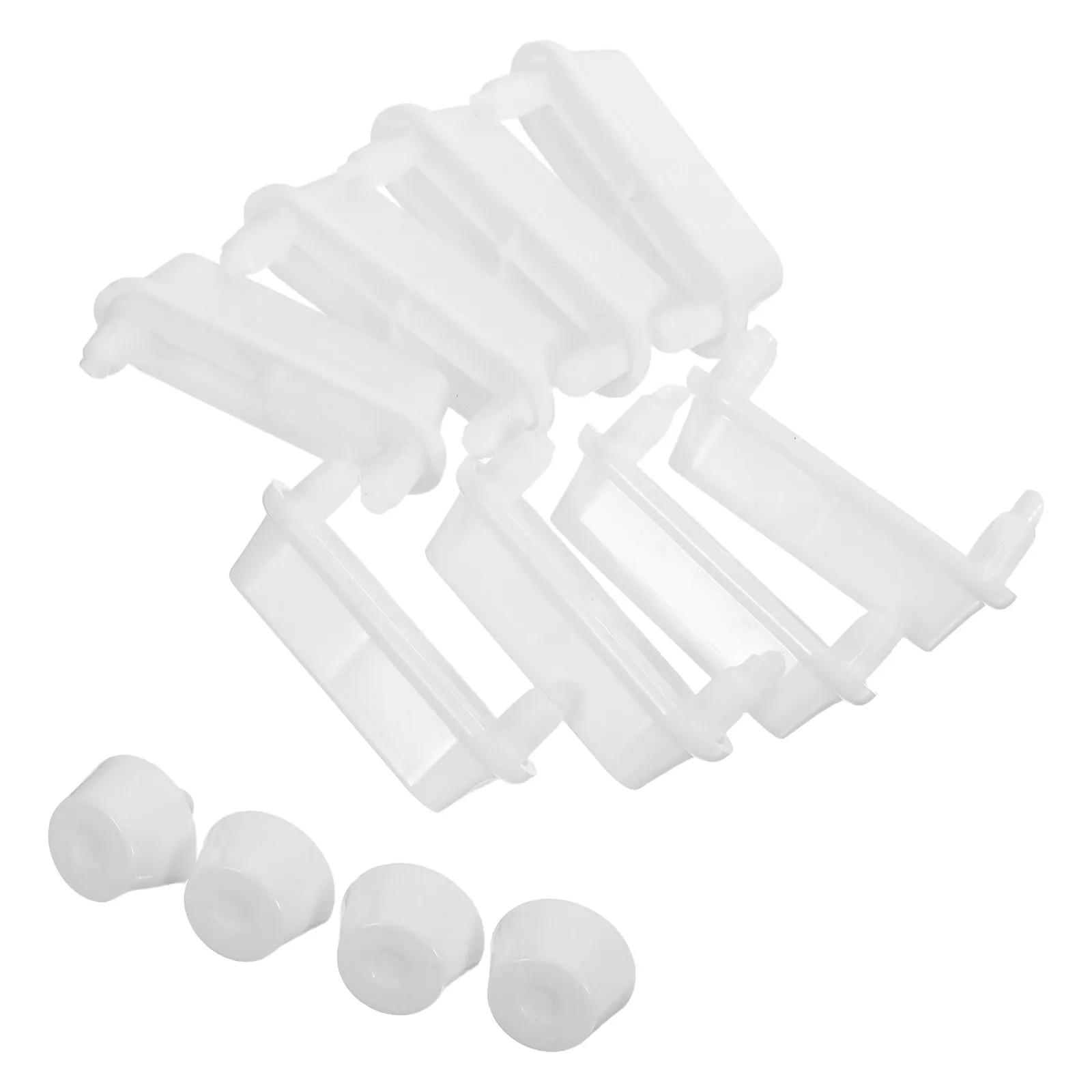 12Pcs Toilet Seat Bumper Pads Non Slip Noise Dampening Bathroom Lid Spacers Stable Anti Shock Toilet Cushion Replacement Plastic