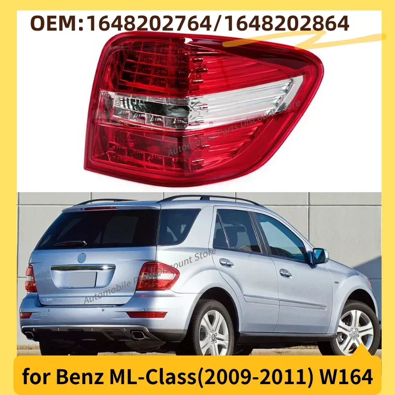 for 2009-2011 W164 Mercedes Benz ML-Class ML300 ML320 ML350 LED Tail Light Rear Bumper Turn Signal 1648202764 1648202864 Car