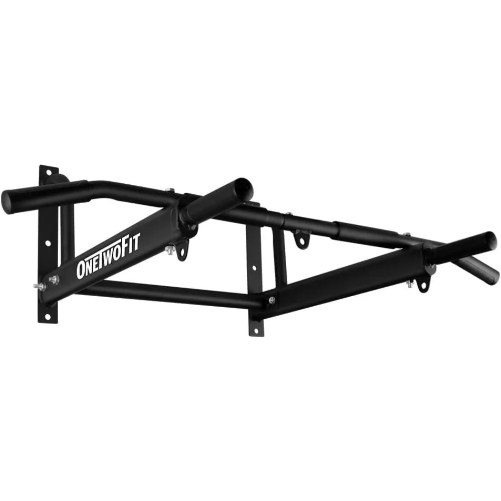 قضيب سحب مثبت على الحائط - تصميم ثابت بـ 6 فتحات للاستخدام الداخلي والخارجي، أقصى وزن 440 رطلاً #4