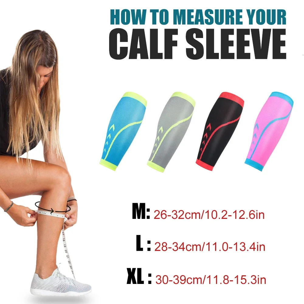 1Pcs Calf Compression Sleeve, Compression Leg Sleeves For Running, Footless Compression Socks, Helps Shin Splints Guards Sleeves