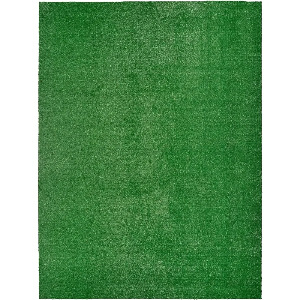 

Artificial Grass 9 Ft. X 12 Ft. Large Indoor/Outdoor Area Rug Green -Lush Green, Durable, and Low-Maintenance for Patios, Lawns