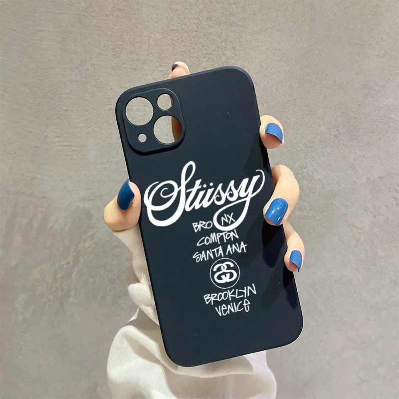 Black and White Cool Phone Case Stylish iPhone Silicone Cover for iPhone 15 14 13 12 11 Pro ProMax Gift for Birthday Christmas