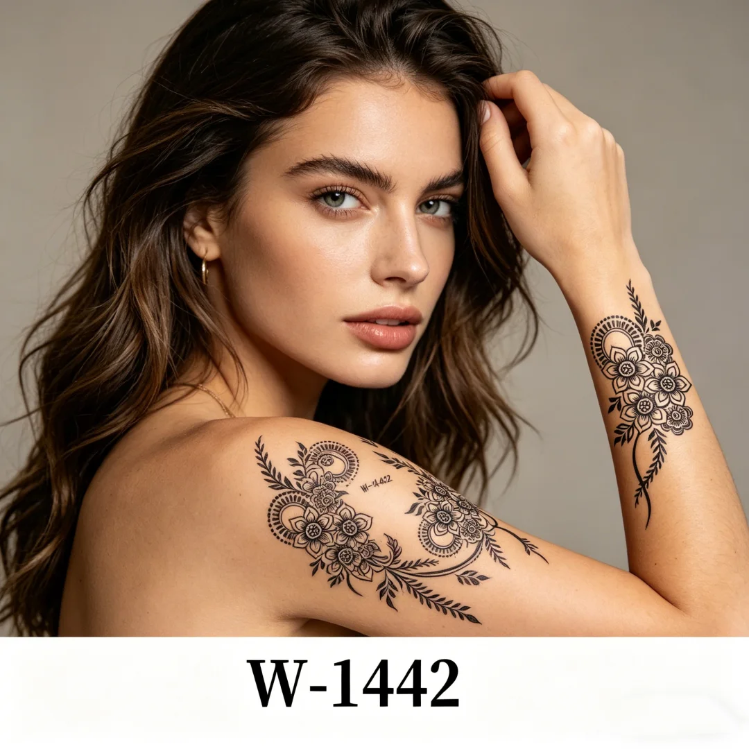 Временные-татуировки-в-стиле-бохо-с-цветочными-узорами-легко-наносятся-черные-кружевные-тату-наклейки-с-хной-махнди-черная-хна-для-боди-арта