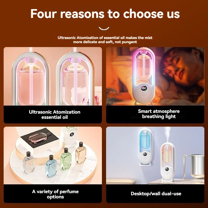 Automatic aromatherapy machine Hotel spray fragrance machine perfume machine Air diffuser Toilet deodorization household fragran