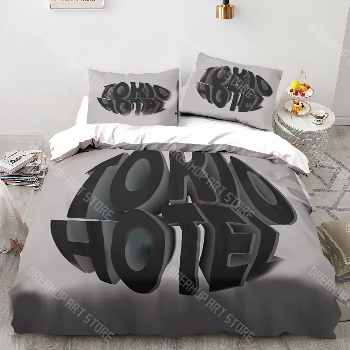 3D Printed Tokio Hotel Kaulitz Rock Band Bedding Set for Boys Girls Duvet Cover Twin Queen King Full Single Double Sizes