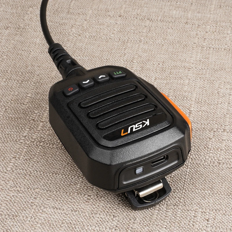 Microfono a spalla a mano per walkie talkie per rete 4g zello Radio ZL35 ZL38 bidirezionale tipo C KSUN accessori radio