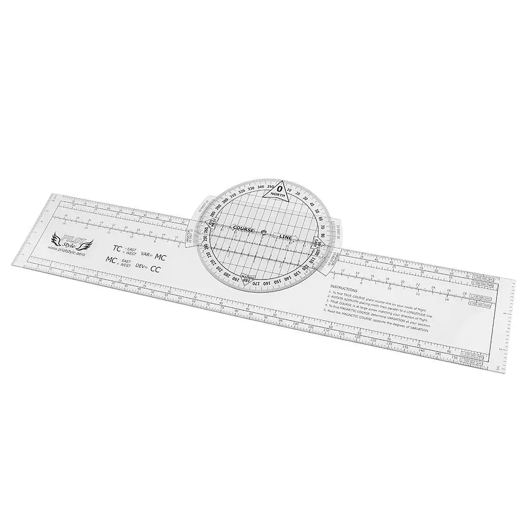 

13.2"x 2.4" Rotating Plotter for Plotting Navigation Supplies