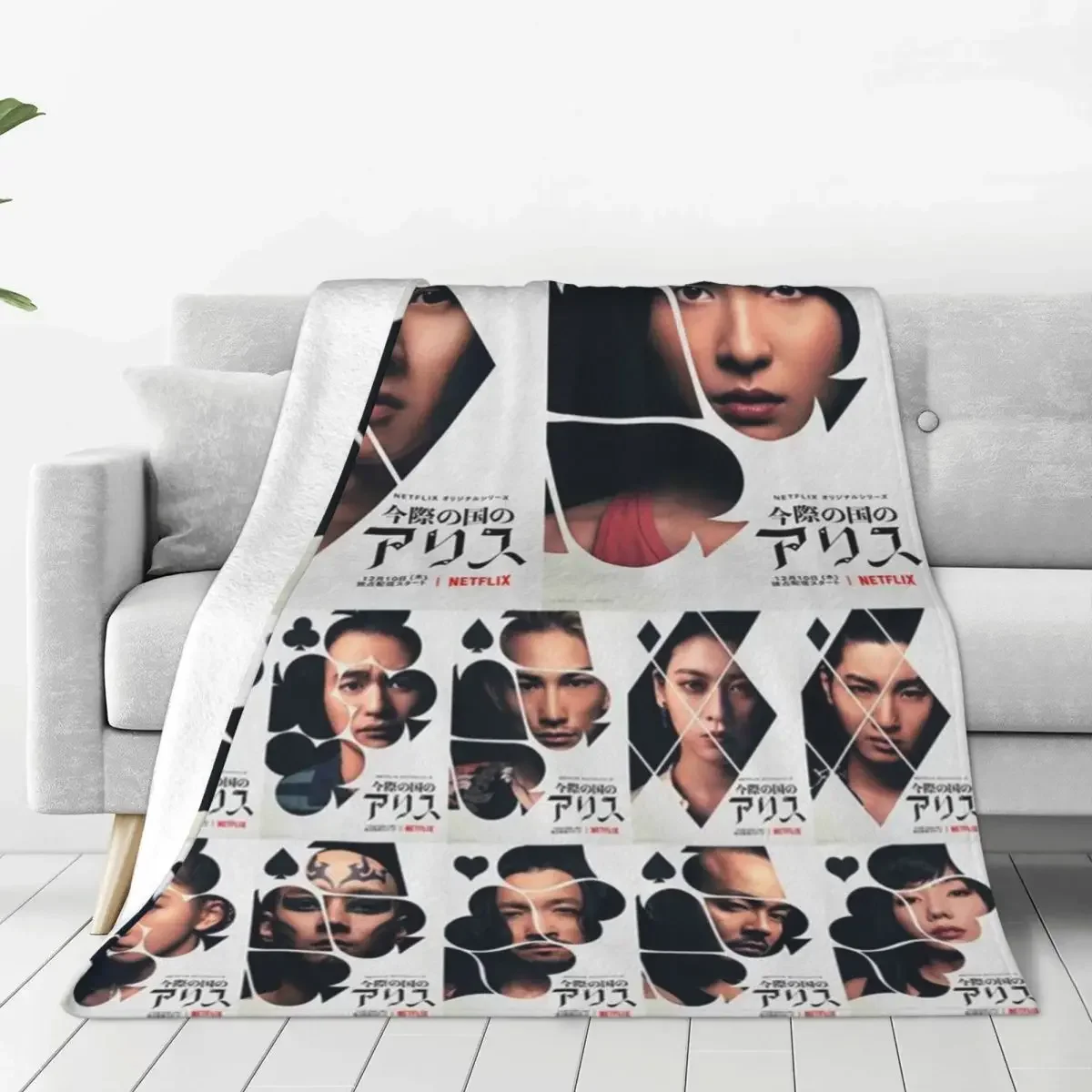 

Alice Baby Blankets Coral Fleece Plush Spring/Autumn Collage Ultra-Soft Throw Blankets for Sofa Car Plush Thin Quilt