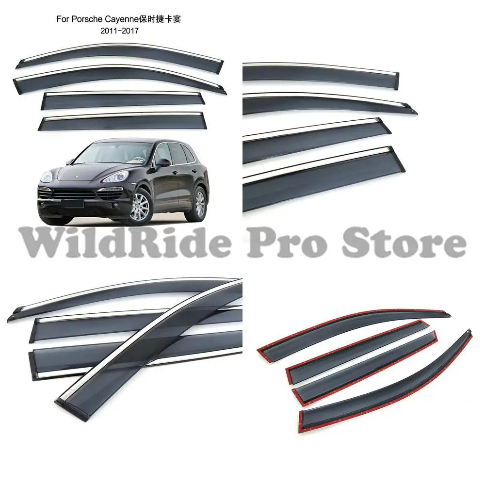 

1 set Molded Rain Guards for 2011-2017 Porsche Cayenne Window Visor