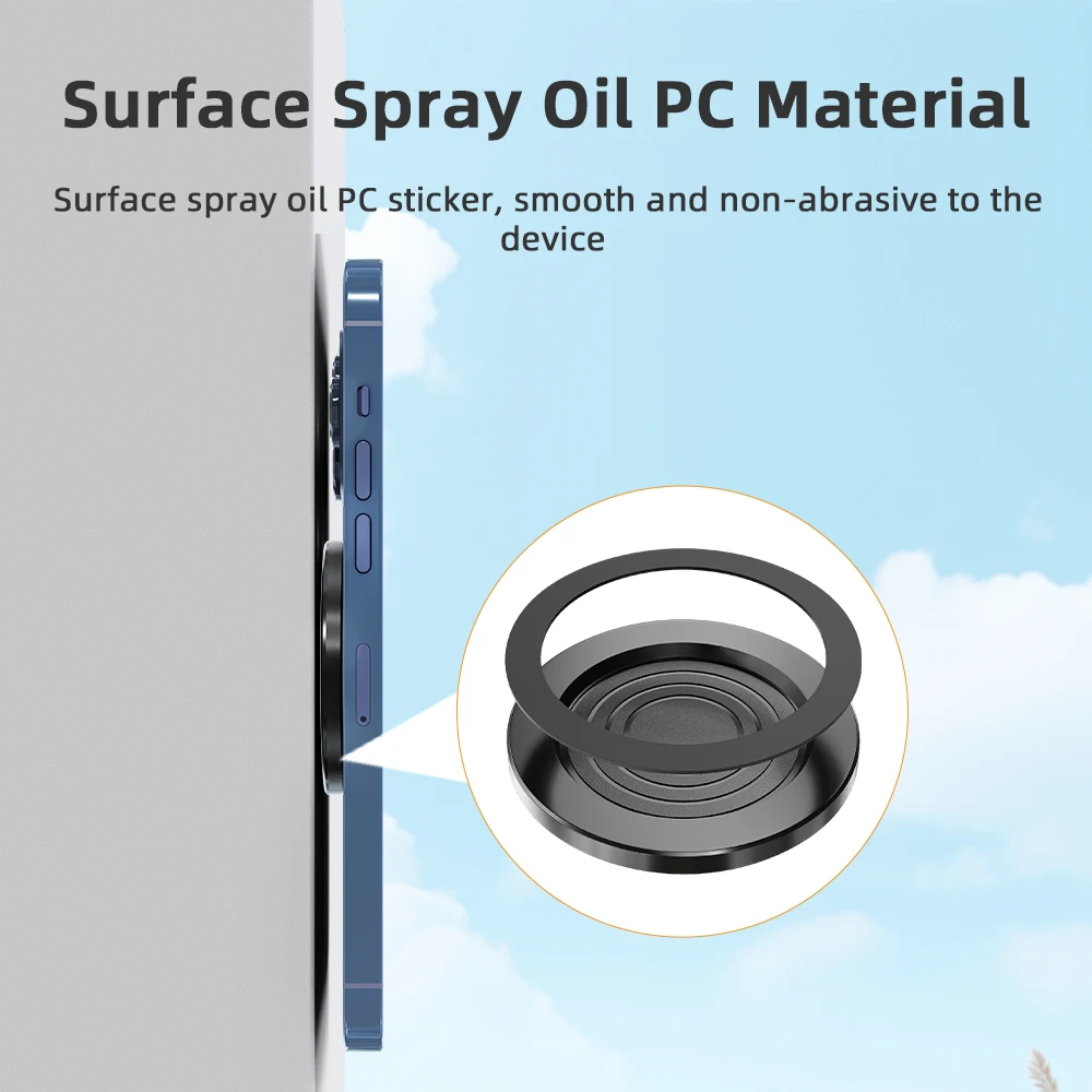 Flymile MagSafe круглый магнитный держатель для телефона на присоске для iPhone 15-12 Pro Max расширяющаяся подставка для телефона универсальный кронштейн аксессуары