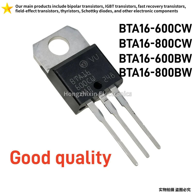 BTA16-600CW BTA16-800CW TO-220 BTA16-600BW BTA16-800BW 10PCS Good quality Bidirectional Thyristor