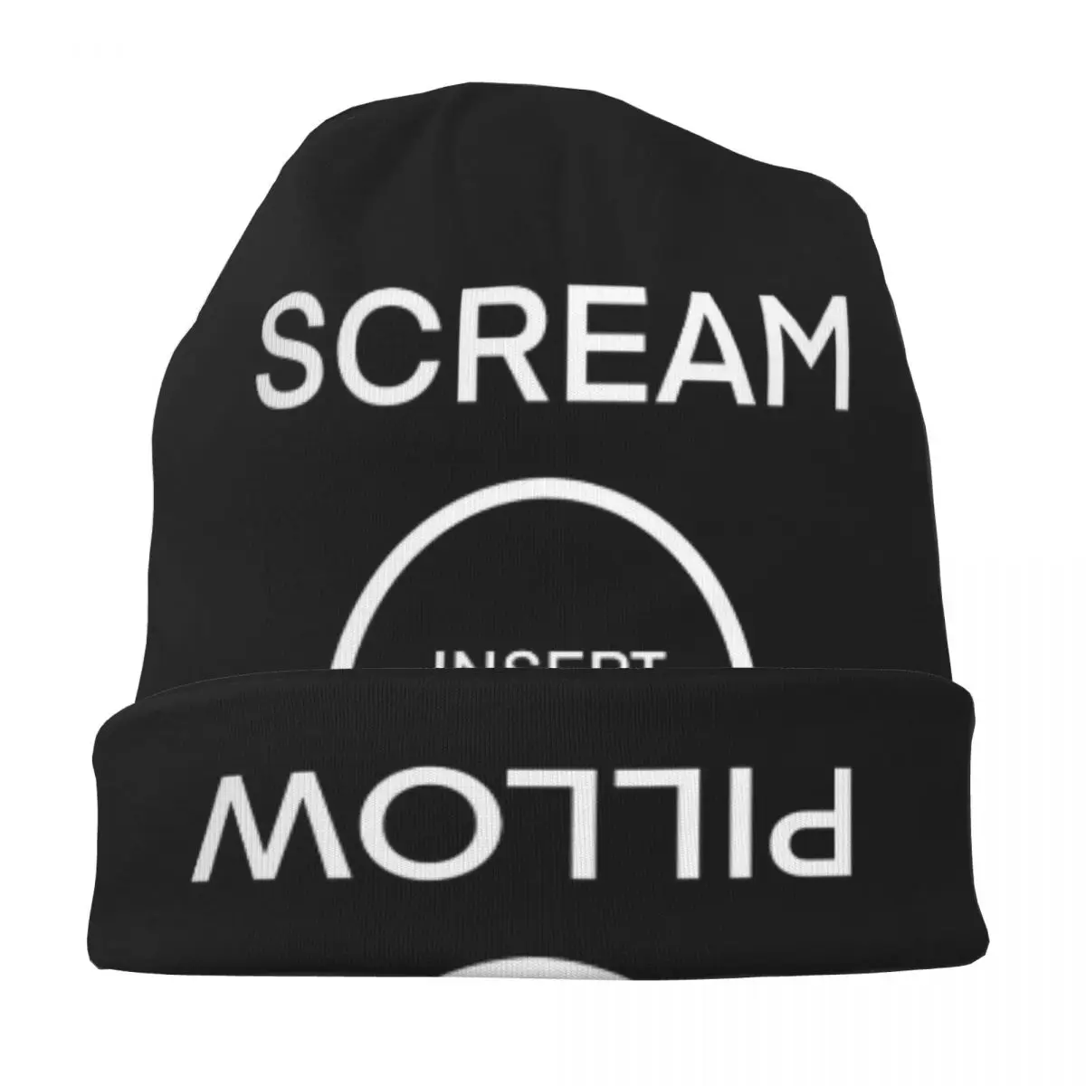 الصراخ وسادة Skullies Beanies القبعات الدافئة الخريف الشتاء في الهواء الطلق قبعة محبوك قبعات بونيه للرجال النساء الكبار