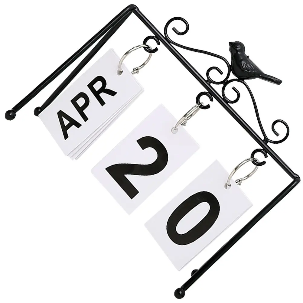 

Настольный вечный календарь из металла для дома и офиса, декор для гостиной, кабинета, украшение для стола, подарок