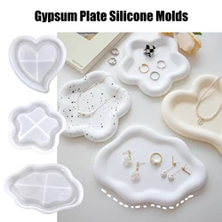Cloud Tray Epoxy Resin Molds, Concrete Jewelry Dish,Round Plaster Coaster, Cement Mold, New Silicone Molds for Casting Coaster