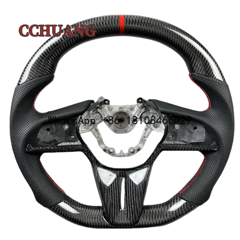 Customized 3k carbon fiber steering wheel for Nissan GTR R35 2017-2022