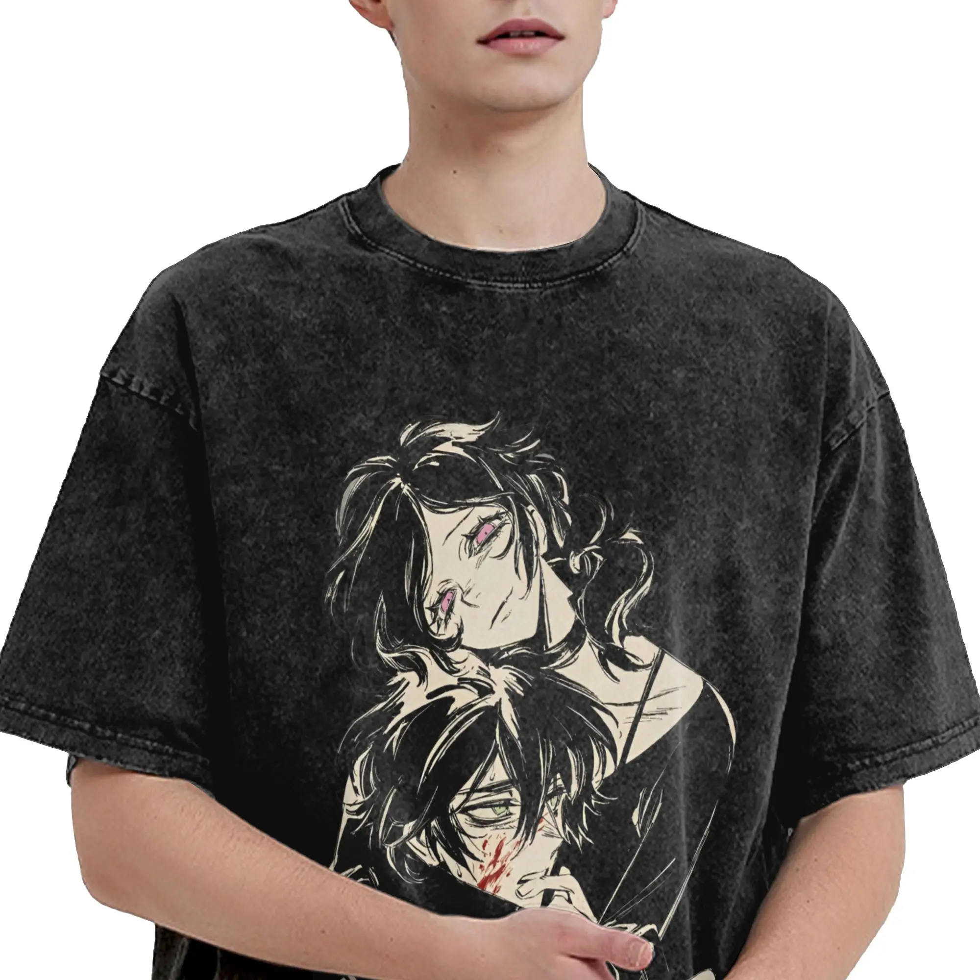 Herren-T-Shirt „The Coffin Of Andy And Leyley“, gewaschene T-Shirts, Hippie-Strand-T-Shirts, Vintage, lockere Freizeitkleidung, Geschenkidee – Detail 3