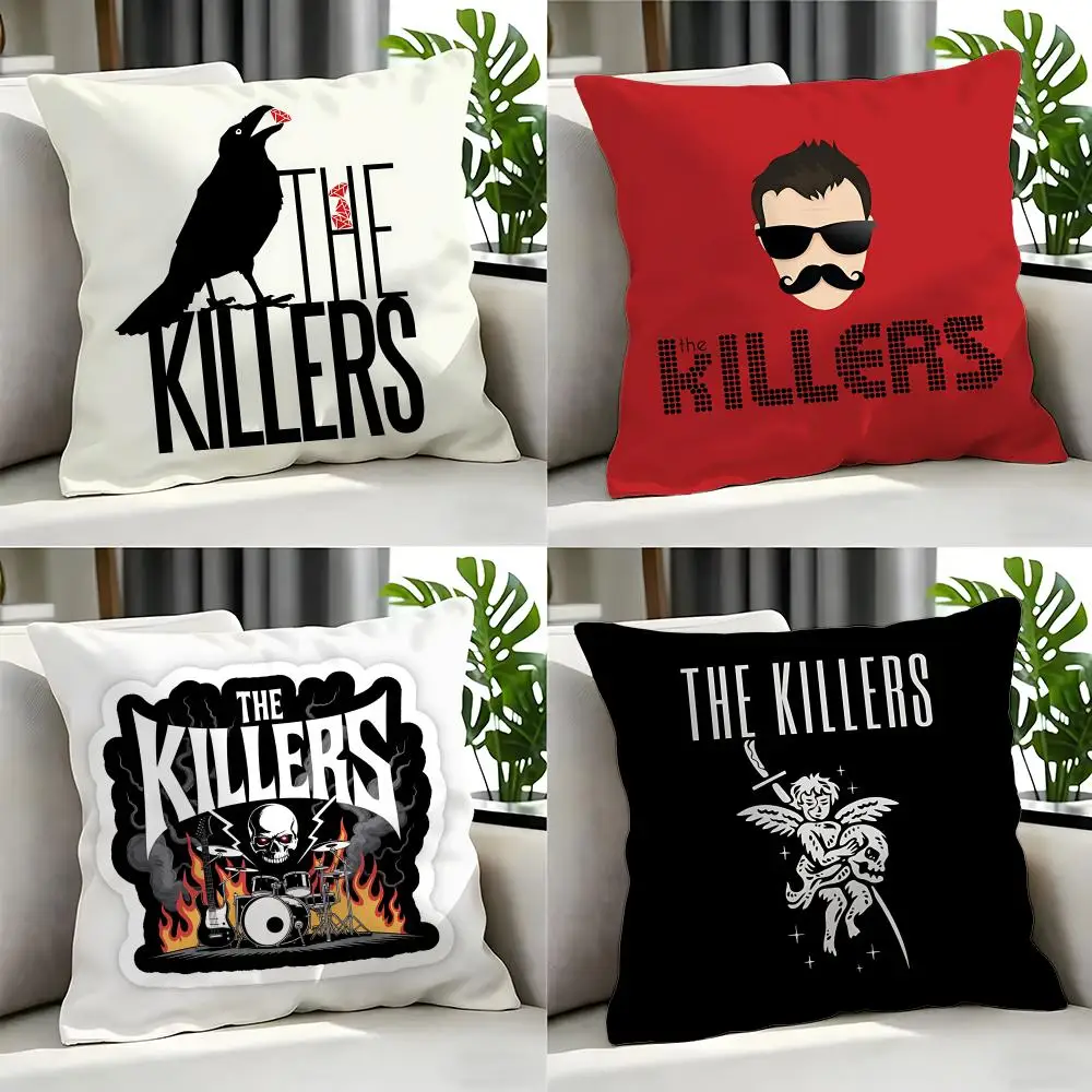rock The Killers Cushion Cover Cushion Cover Set 4Pcs 50x50 45x45 40x40 Pillowcase Decorative Sofa Home Decor