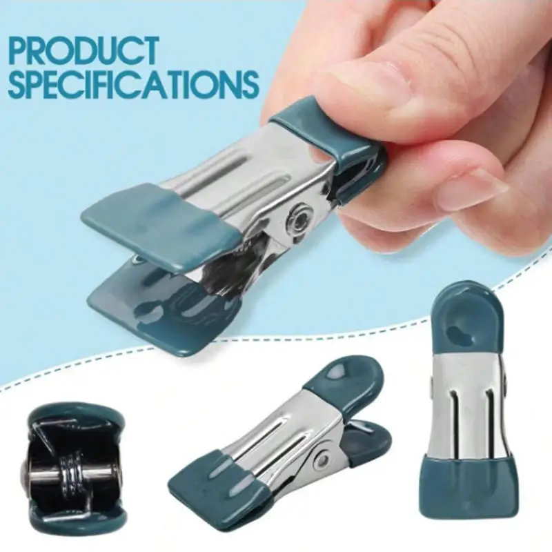 【セール中】10/20 個ステンレス鋼強力な衣類クリップ固定衣類クリップ防風ランドリークリップ写真靴下物干しクリップ