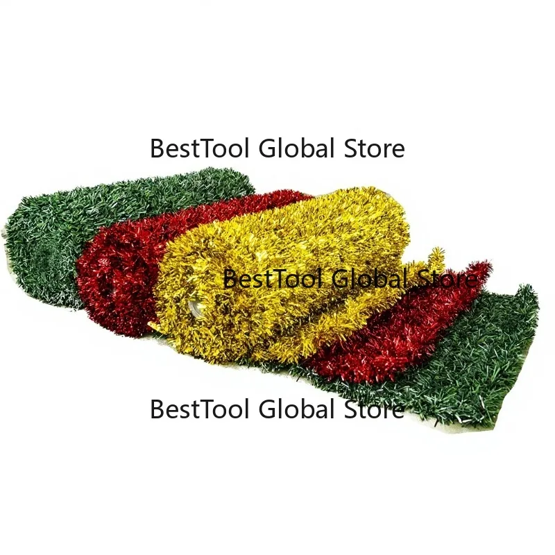 Christmas Pattern Decorative Tinsel Carpet Grass High Quality Pet Mesh Mat