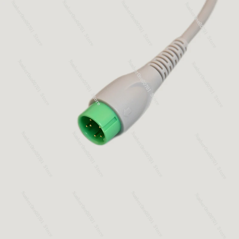 ECG Monitor Parts Applicable to NCC Nuocheng Wuhan Zhongqi 6-Pin Integrated 5 Guide Electrocardiogram Leads Button Type