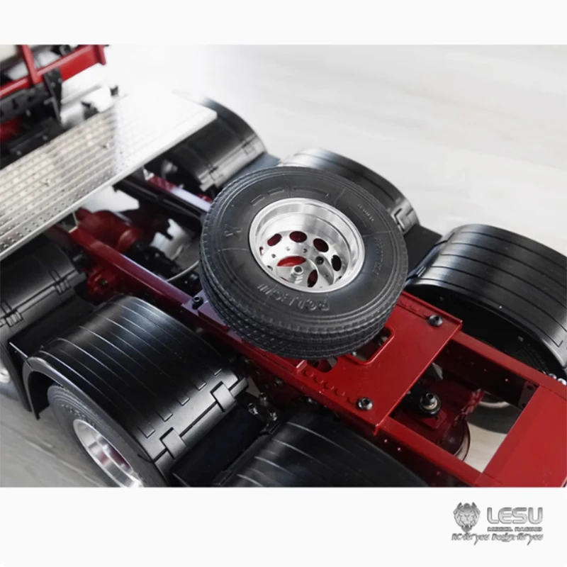 RC 1/14 Spare Tire Installation Convenient Grinding Wheel for Tamiya Hydraulic Excavator Loader Dump Truck Tripper DIY Parts