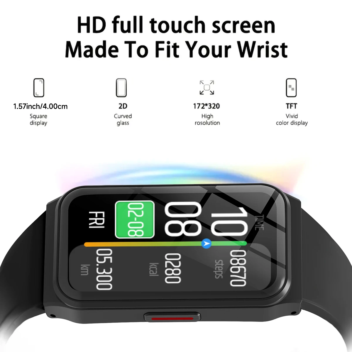 2025 Orologio intelligente alla moda 1.45''Touch Screen Bluetooth Controllo musicale Sport all'aria aperta Partner Monitoraggio della salute per uomo Donna Regalo