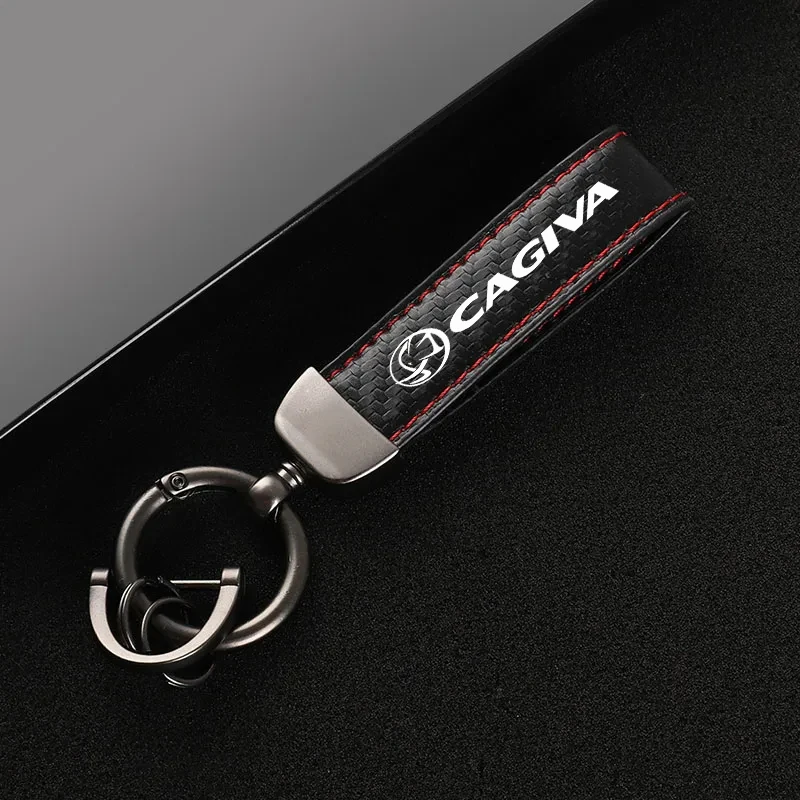 For Cagiva Canyon 500 600 Mito 125 SP525 Planet 125 Navigator 1000 Accessories High-Grade Carbon Fiber Motorcycle Keychain