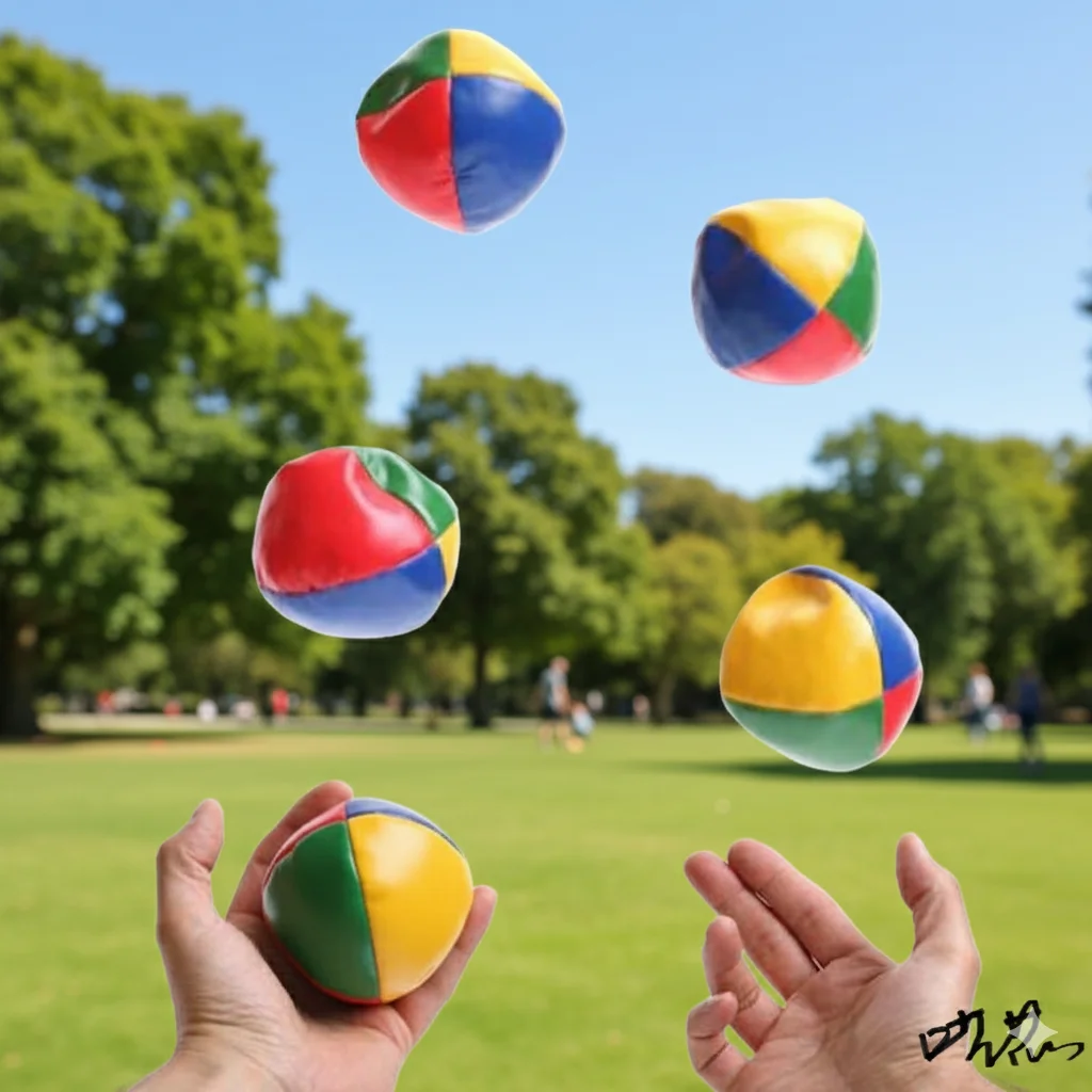 Childrens Outdoor Sport Bal 3 6 Stuks Jongleren Ballen Set Circus Ballen Met 4 Panel Ontwerp Voor Kinderen En volwassenen Outdoor Sport Speelgoed